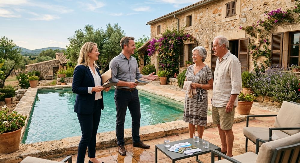 Persönliche Beratung an einer Finca auf Mallorca